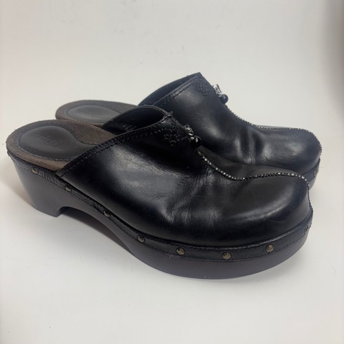 Indigo clarks black leather - by,