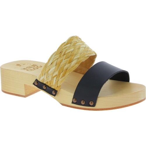 Women mules with black - mules,